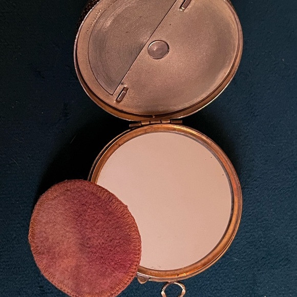 Vintage makeup & mirror compact. Art Deco design. - Picture 8 of 10